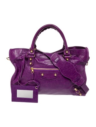 Balenciaga Leather Motocross City Giant Medium