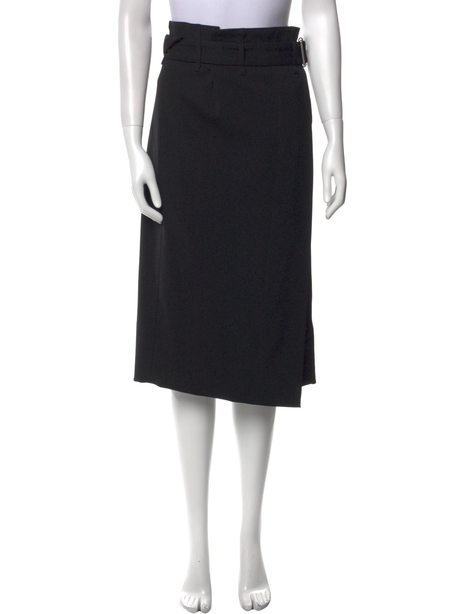 Balenciaga Virgin Wool Midi Length Skirt