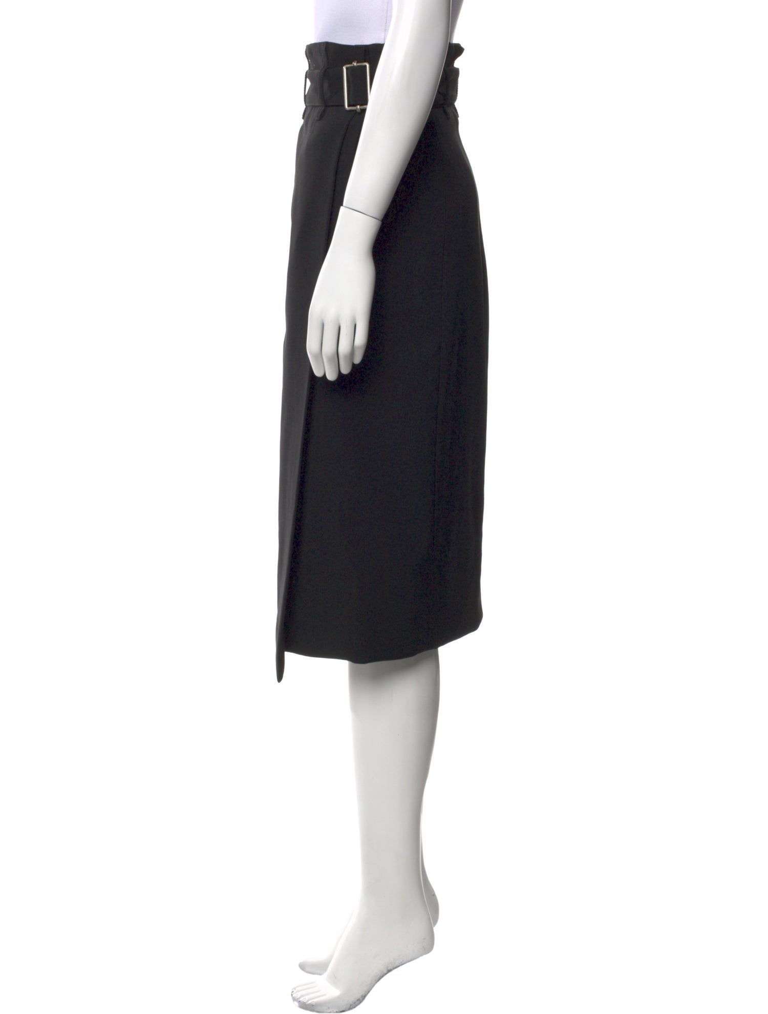 Balenciaga Virgin Wool Midi Length Skirt
