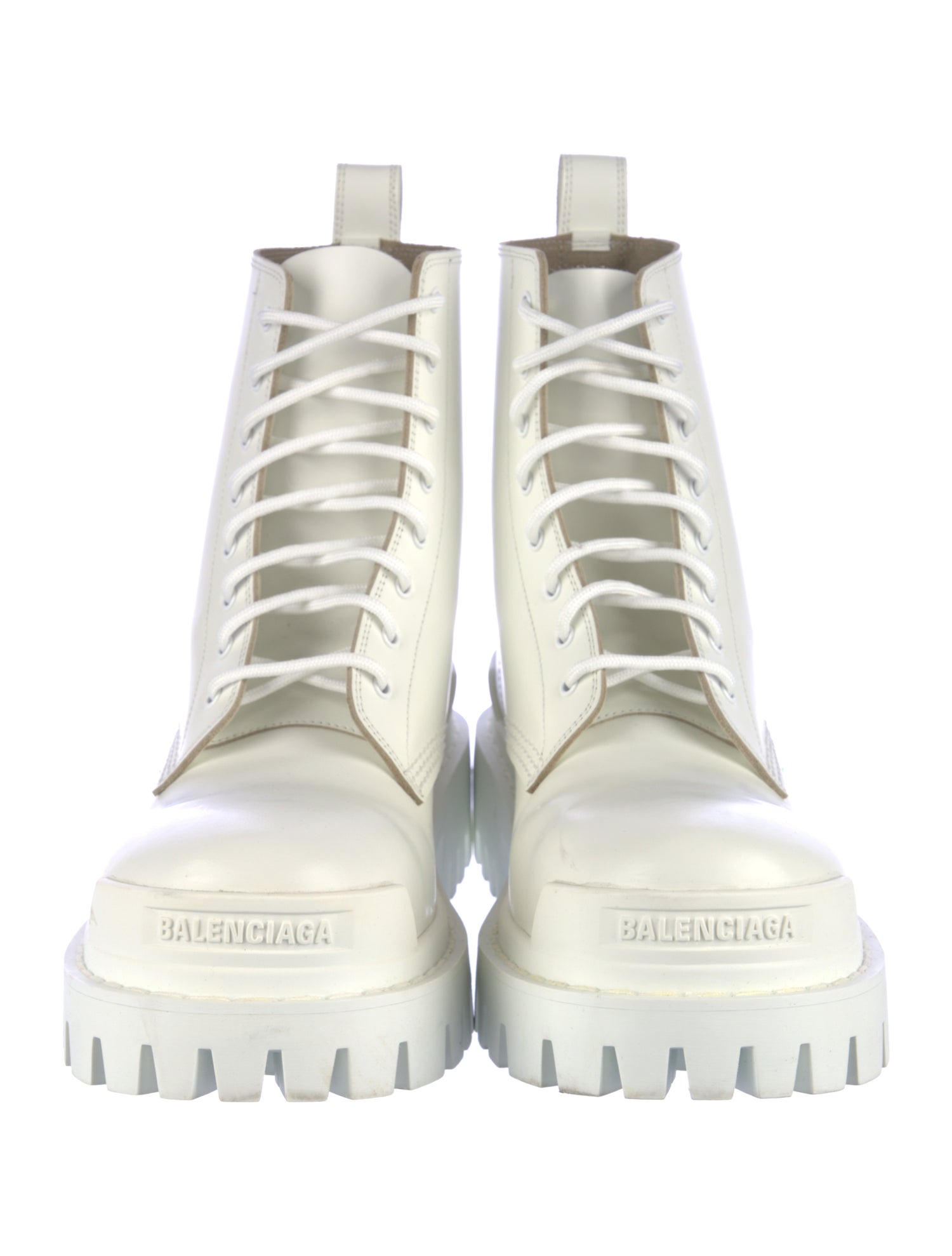 Balenciaga Leather Combat Boots