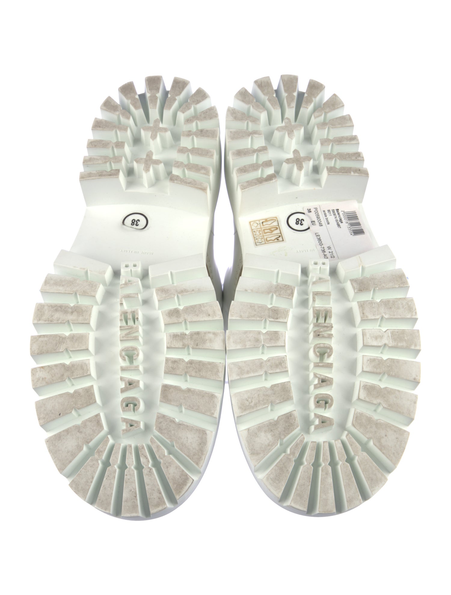 Balenciaga Leather Combat Boots