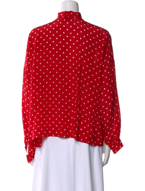 Balenciaga 2019 Silk Button-Up Top