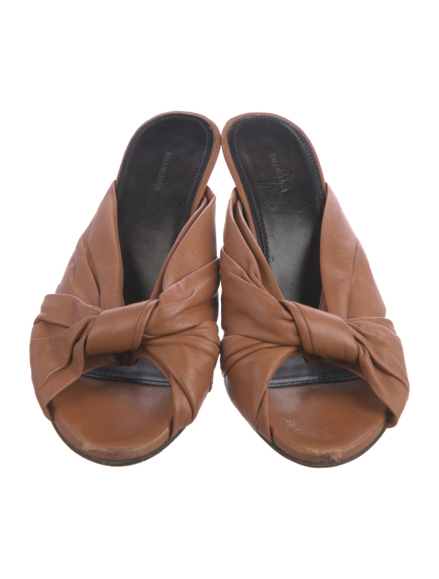 Balenciaga Leather Slides