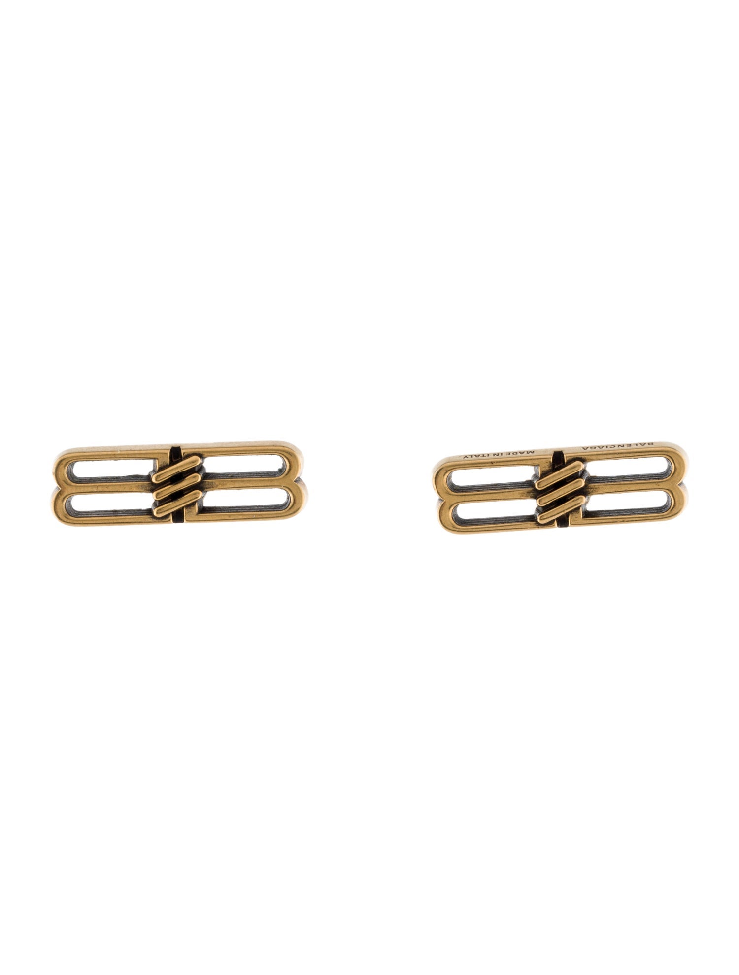 Balenciaga License BB Logo Stud Earrings