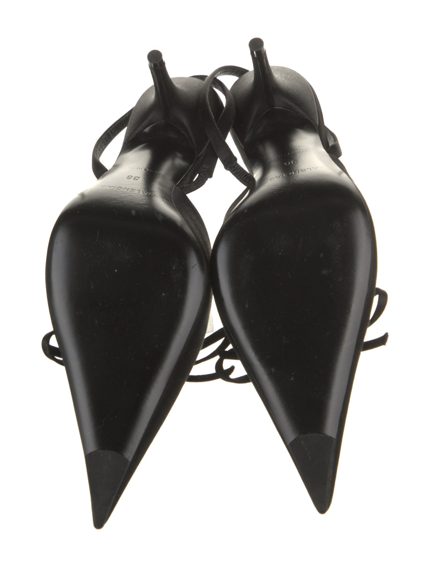 Balenciaga Satin Bow Accents Pumps