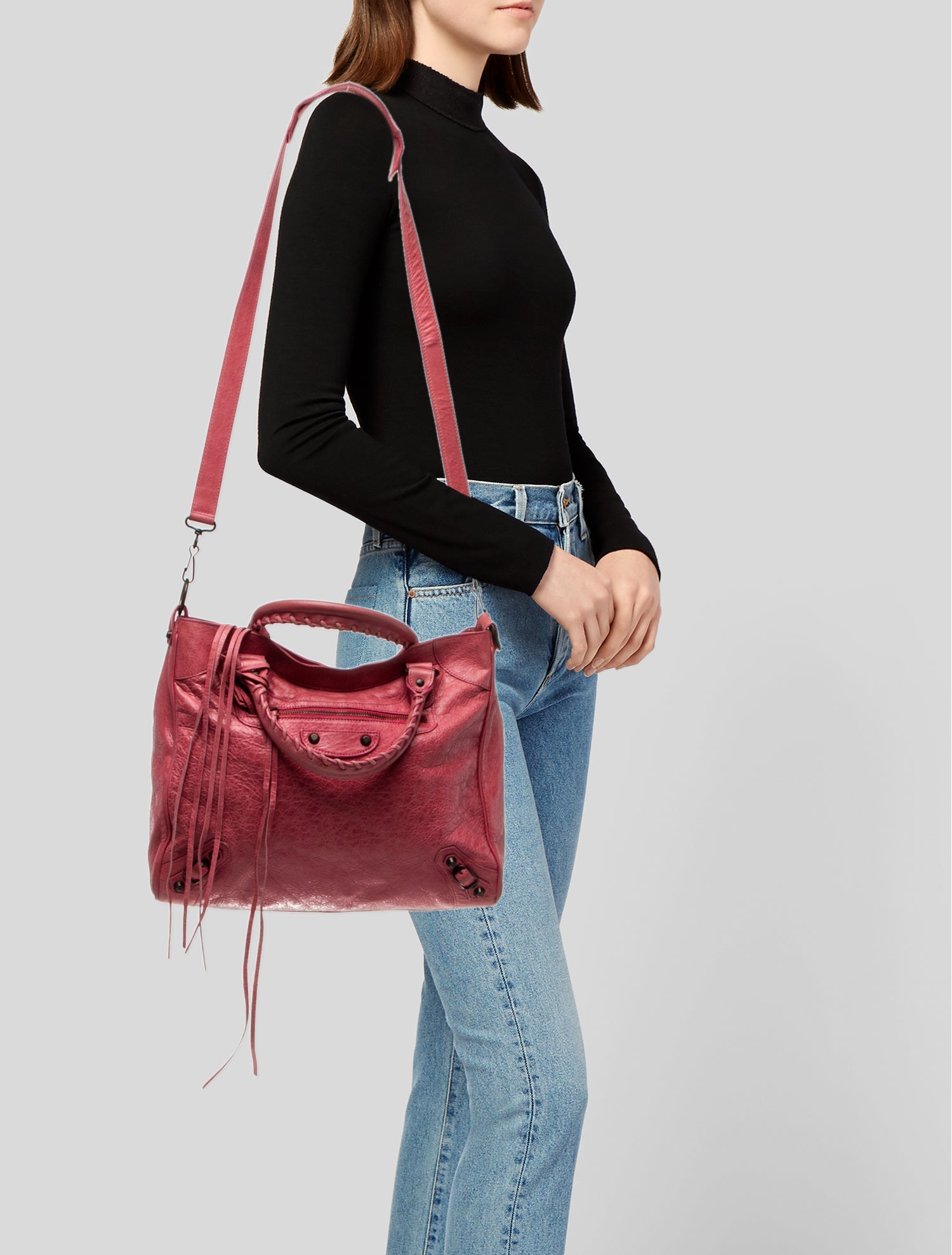 Balenciaga Leather Motocross Classic City