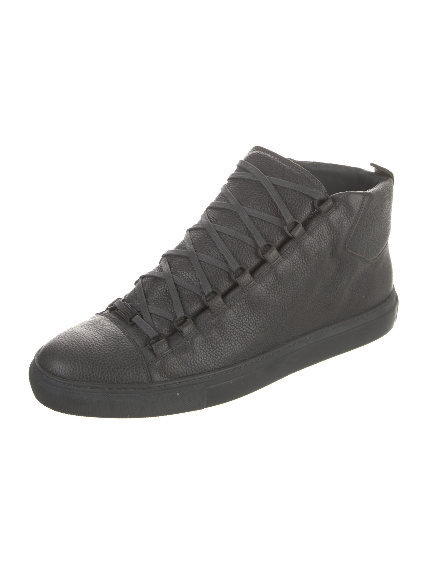 Balenciaga Leather Lace-Up Boots