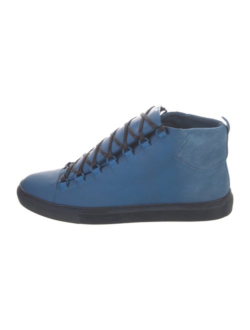 Balenciaga Leather Lace-Up Boots