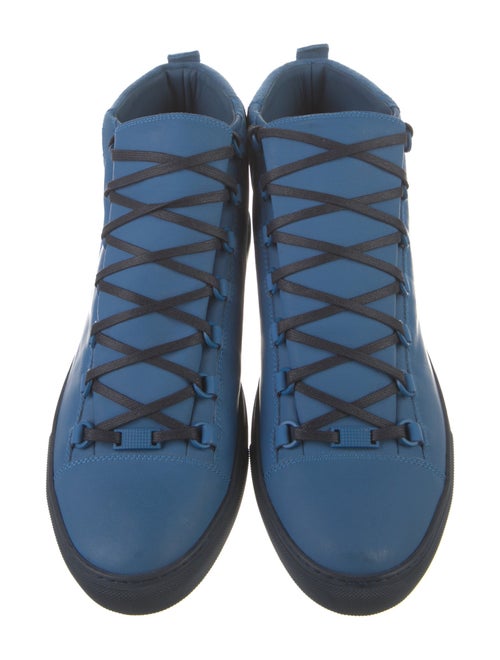 Balenciaga Leather Lace-Up Boots
