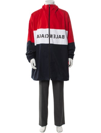 Balenciaga 2022 Colorblock Pattern Windbreaker