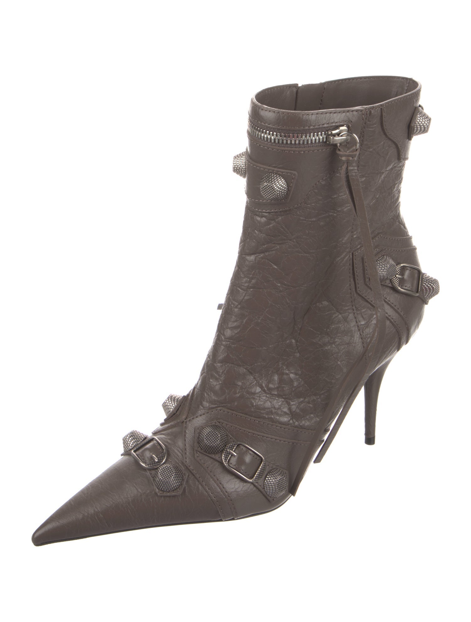 Balenciaga Leather Studded Accents Boots w/ Tags