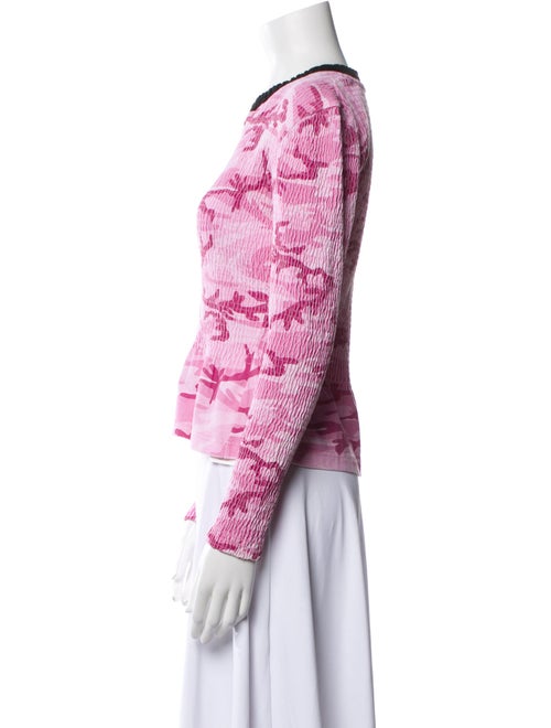 Balenciaga 2017 Camouflage Print Top