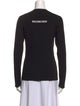 Balenciaga 2018 Crew Neck Top