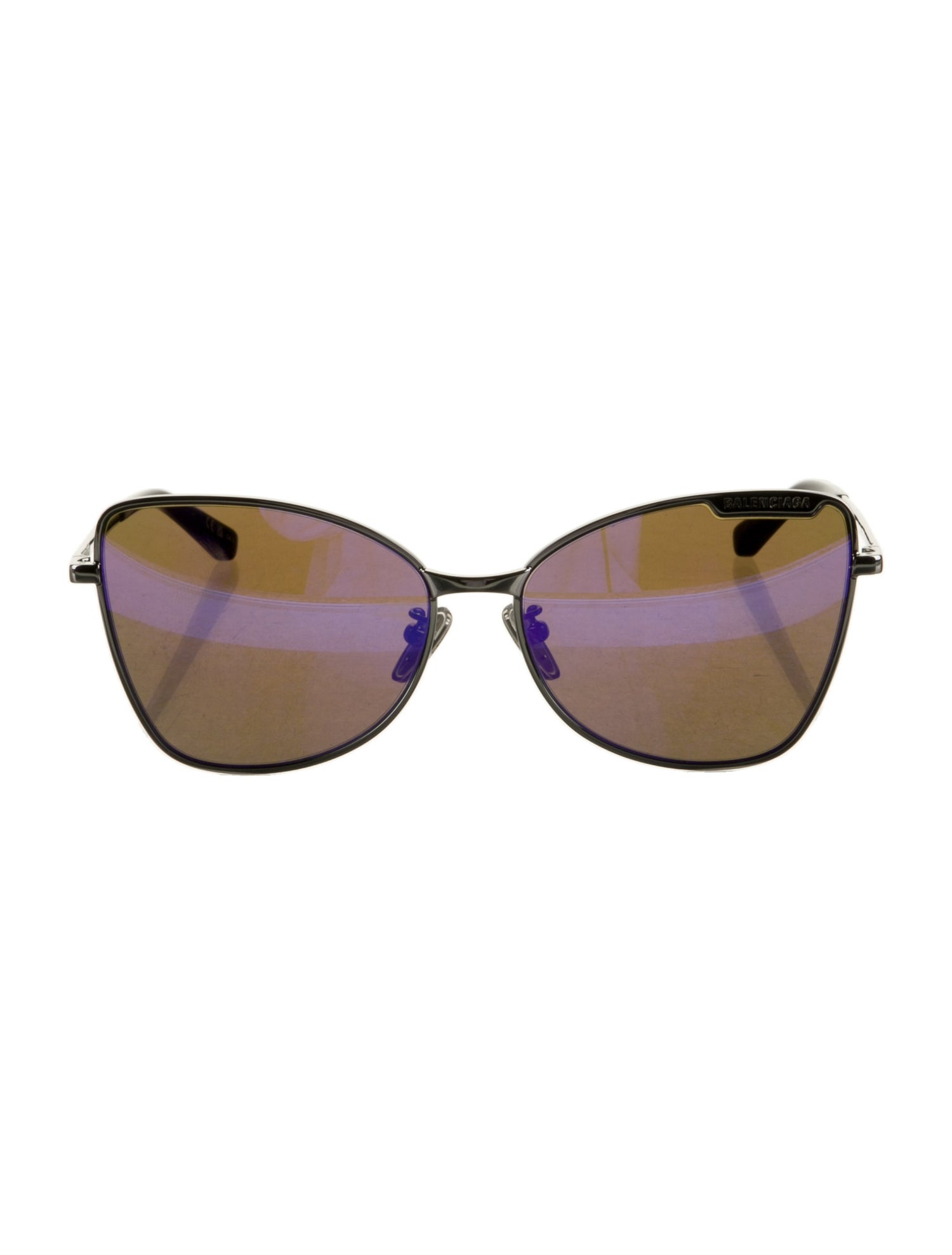 Balenciaga Square Mirrored Sunglasses