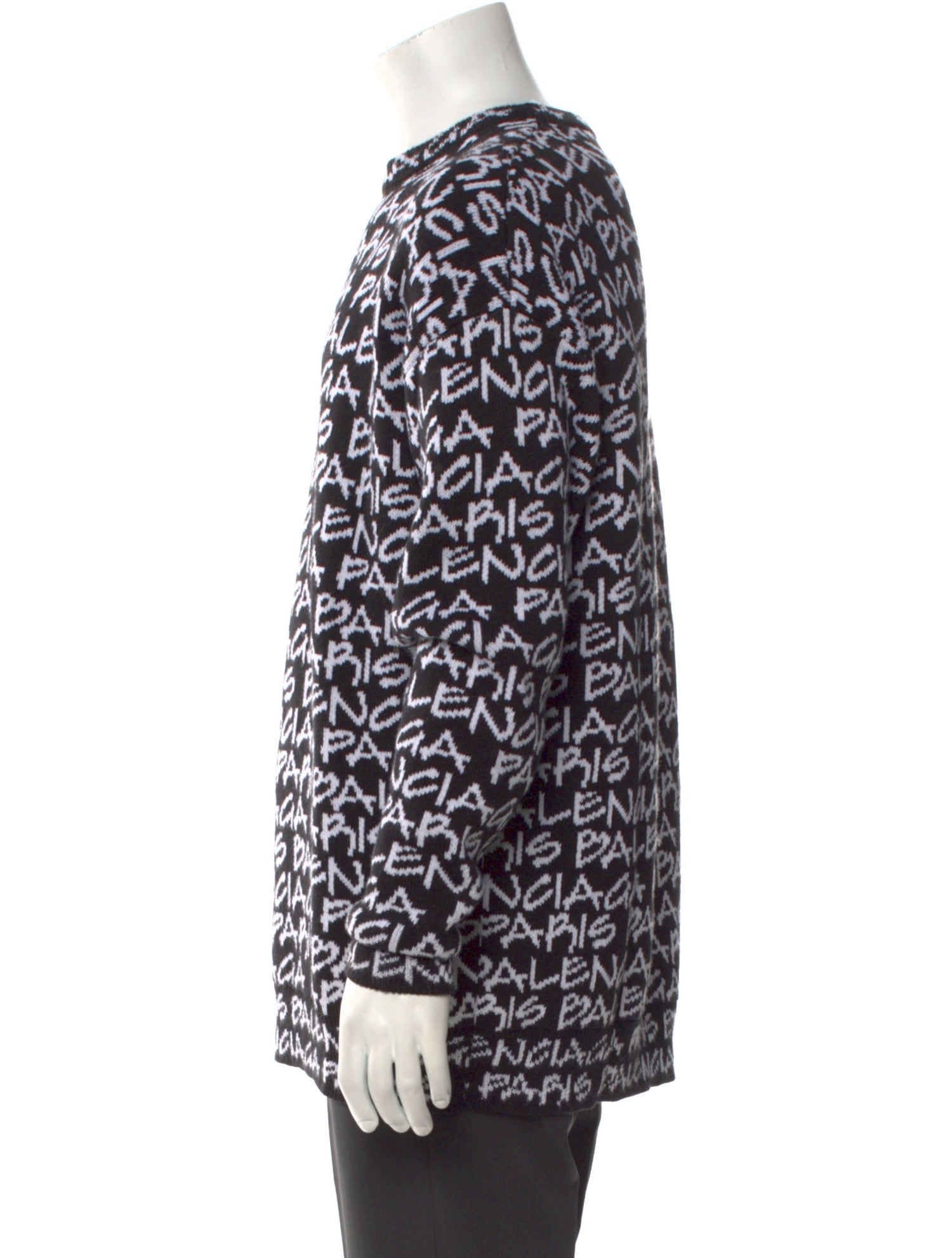 Balenciaga 2019 Signature Logo Pullover