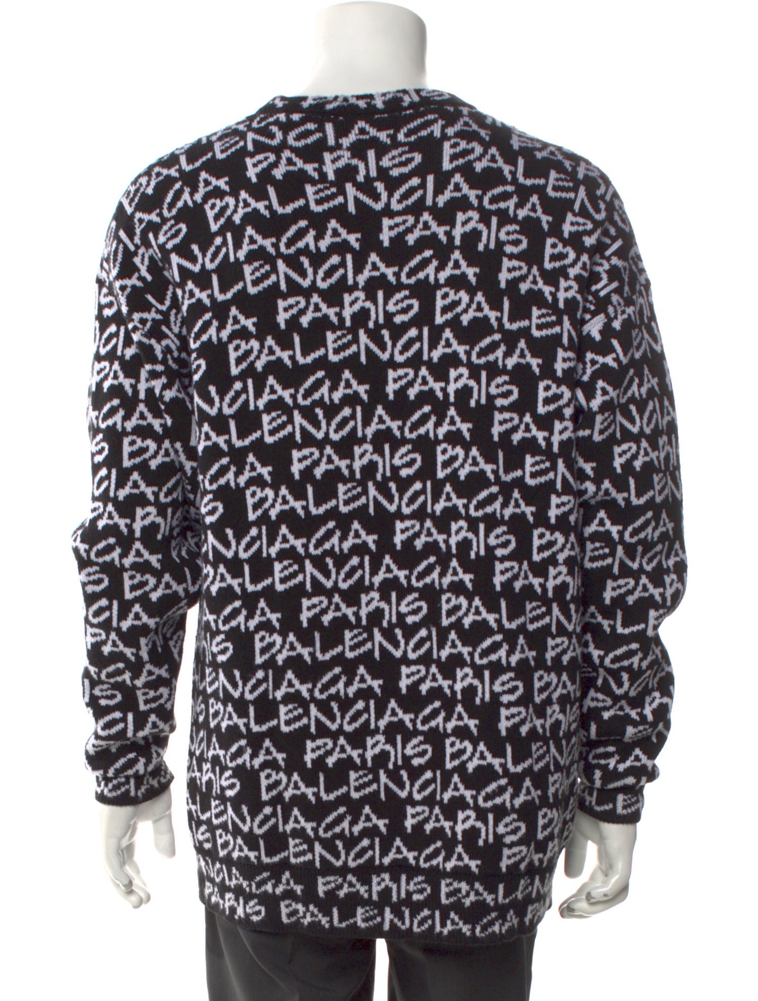 Balenciaga 2019 Signature Logo Pullover