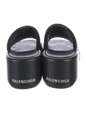 Balenciaga Leather Slides
