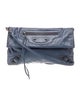 Balenciaga Leather Motocross Clutch