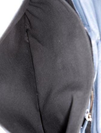 Balenciaga Leather Motocross Clutch