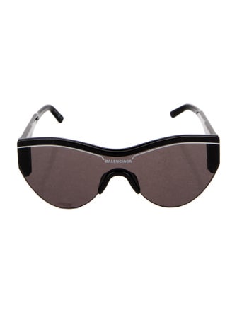 Balenciaga Shield Mirrored Sunglasses