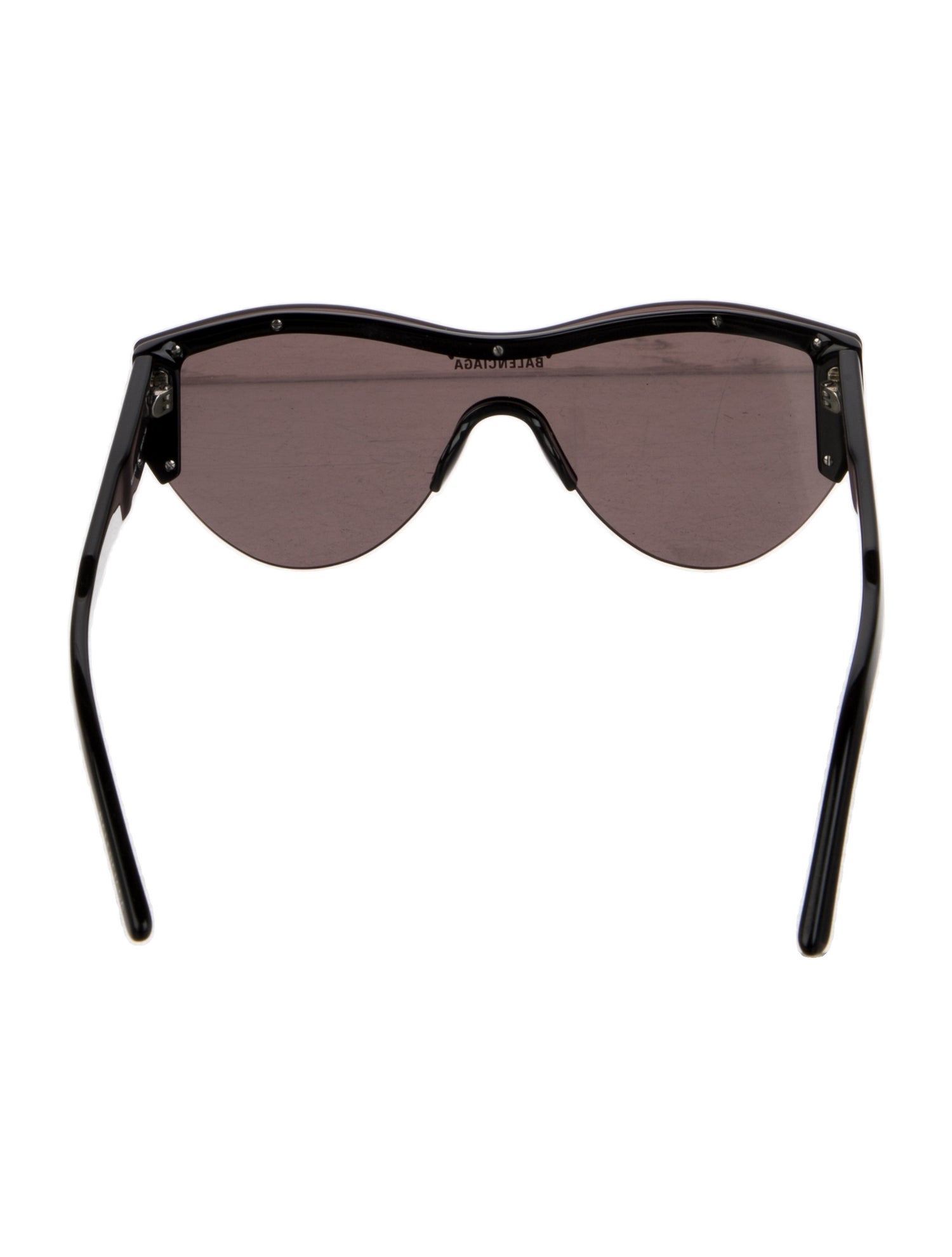 Balenciaga Shield Mirrored Sunglasses