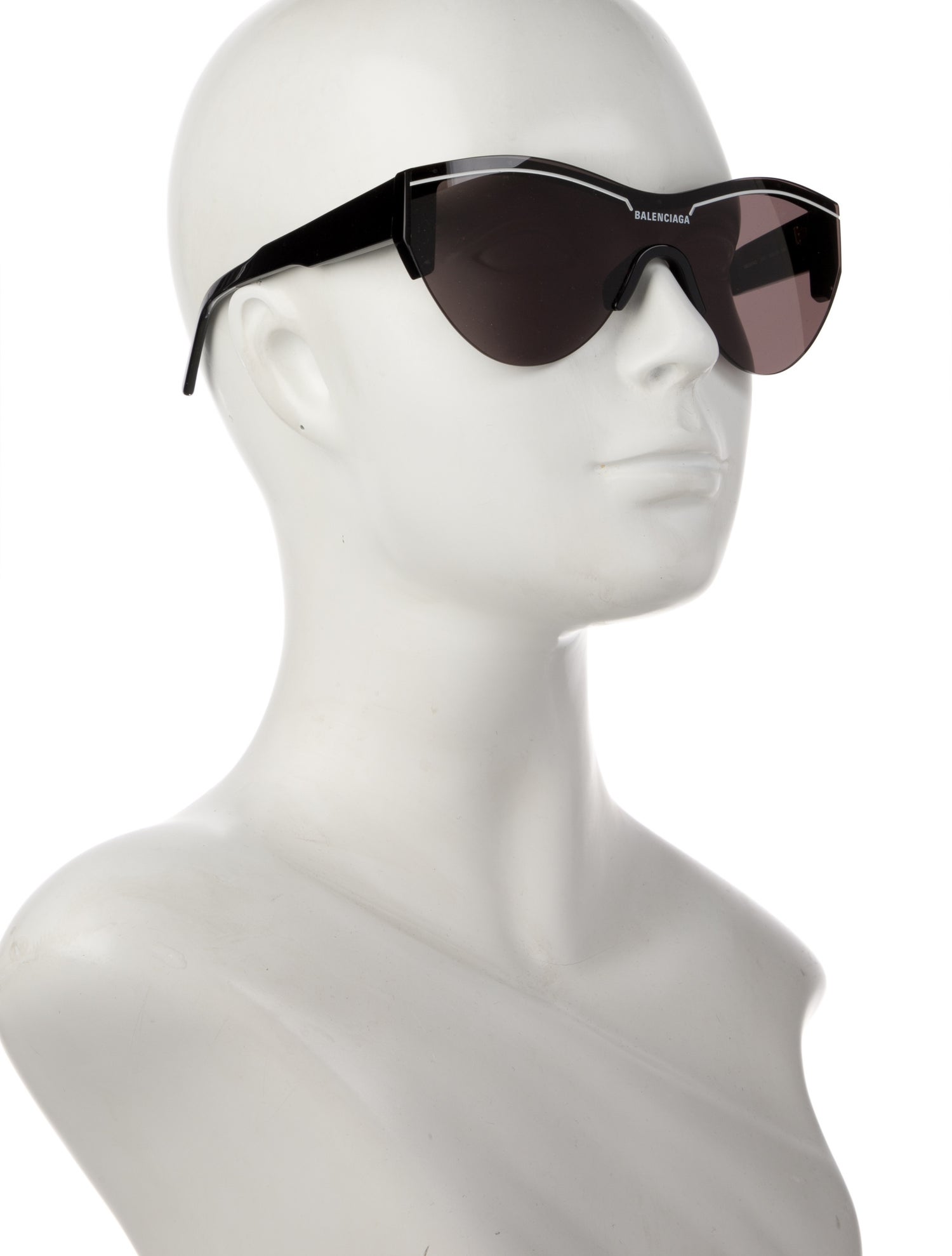 Balenciaga Shield Mirrored Sunglasses