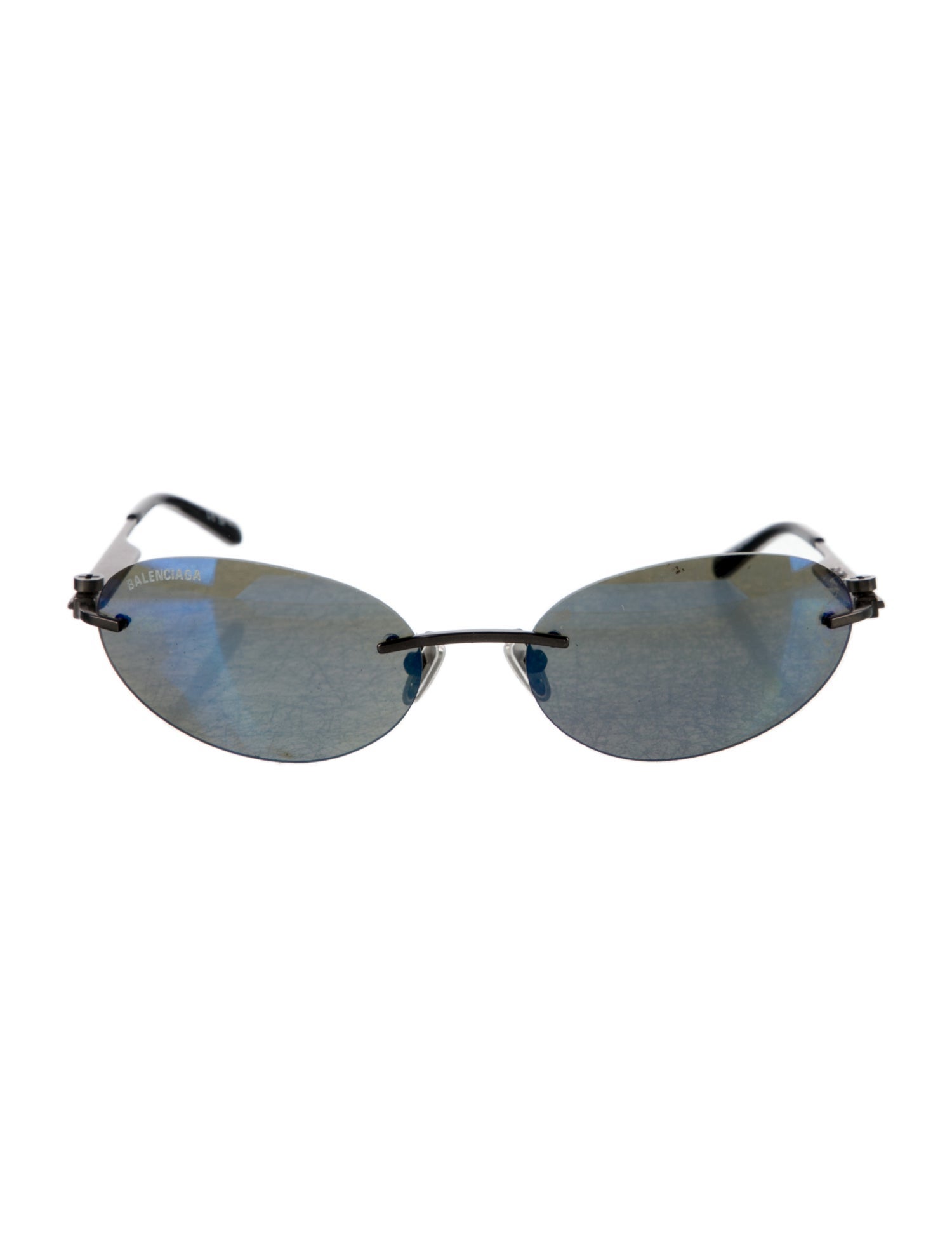 Balenciaga Cat-Eye Mirrored Sunglasses