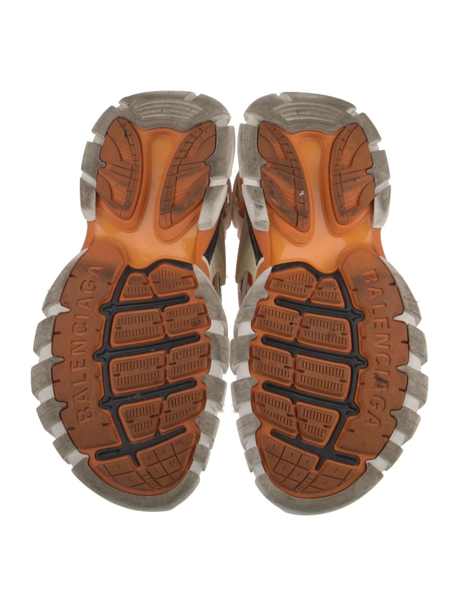 Balenciaga Rubber Colorblock Pattern Slingback Sandals