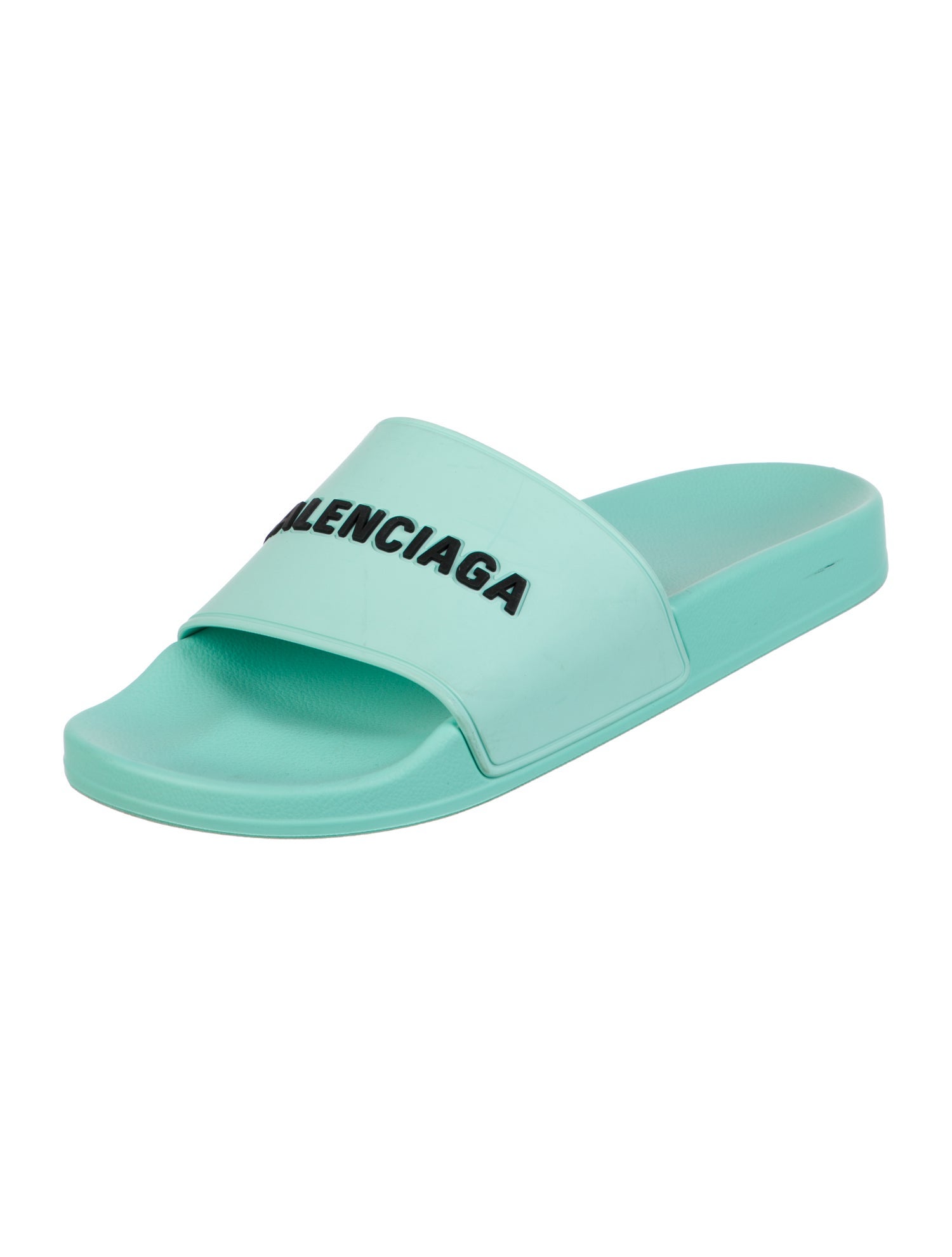 Balenciaga Rubber Graphic Print Slides