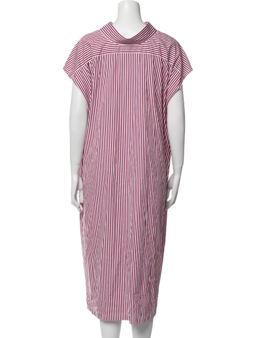 Balenciaga Striped Midi Length Dress