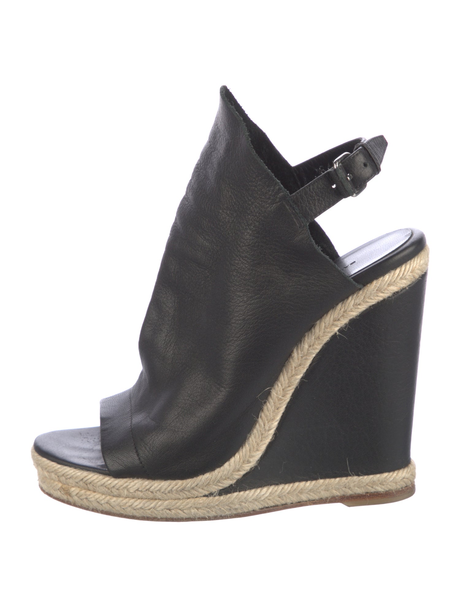 Balenciaga Leather Slingback Sandals