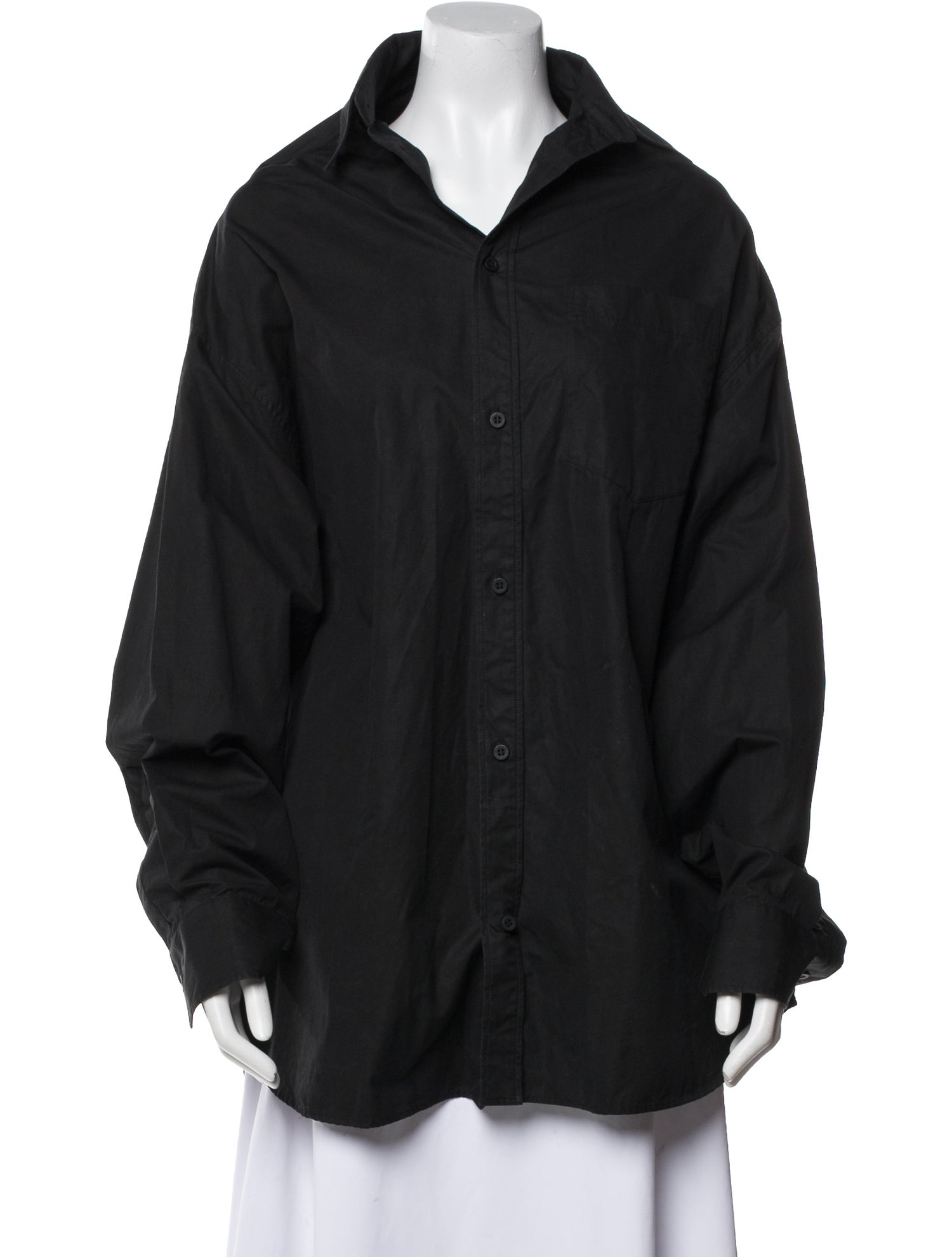 Balenciaga 2022 Long Sleeve Button-Up Top