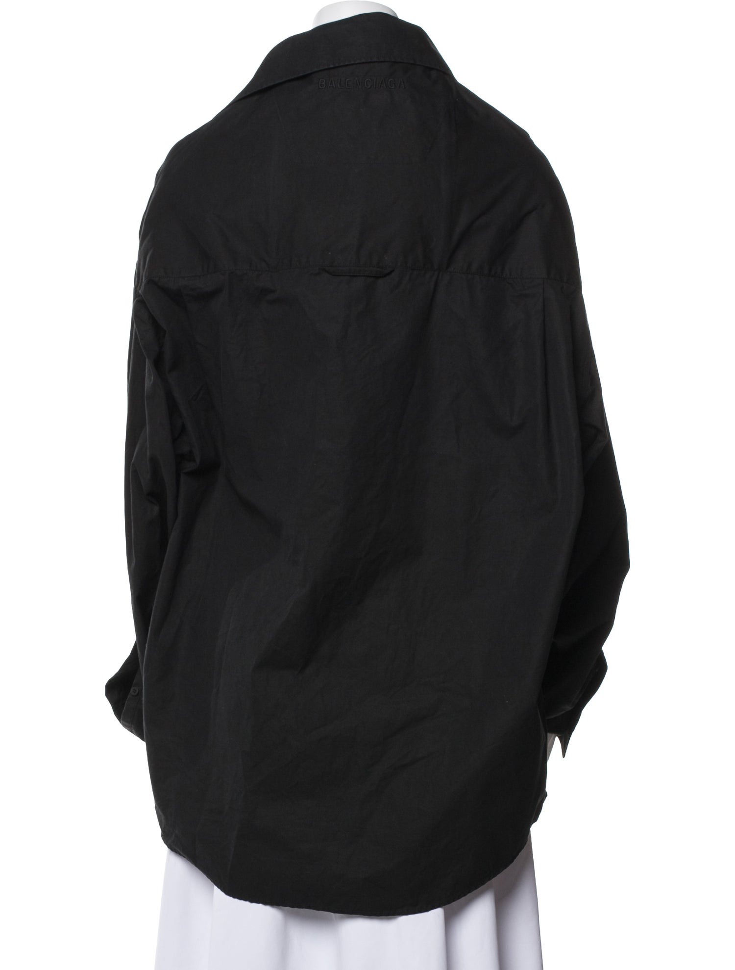 Balenciaga 2022 Long Sleeve Button-Up Top