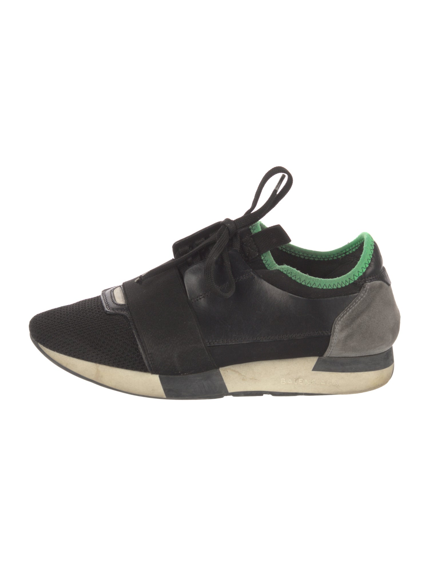 Balenciaga Race Runner 'Black Grey Green' Sneakers