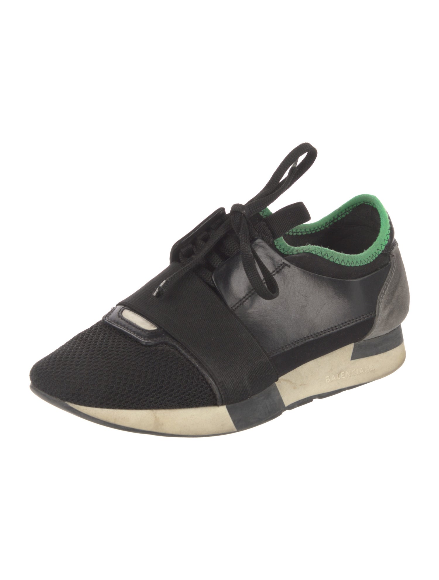 Balenciaga Race Runner 'Black Grey Green' Sneakers