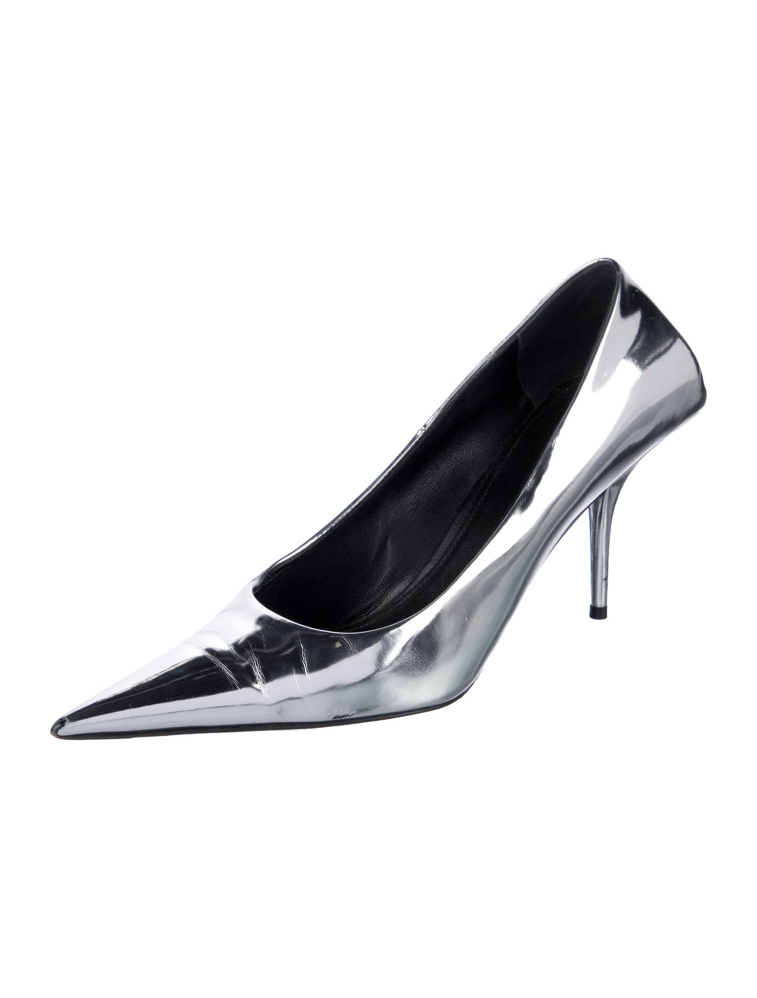 Balenciaga Patent Leather Slingback Pumps