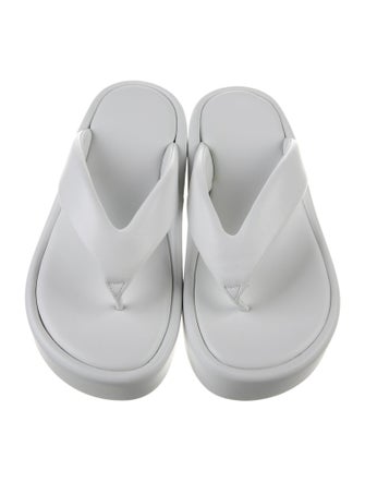 Balenciaga Leather Flip Flops