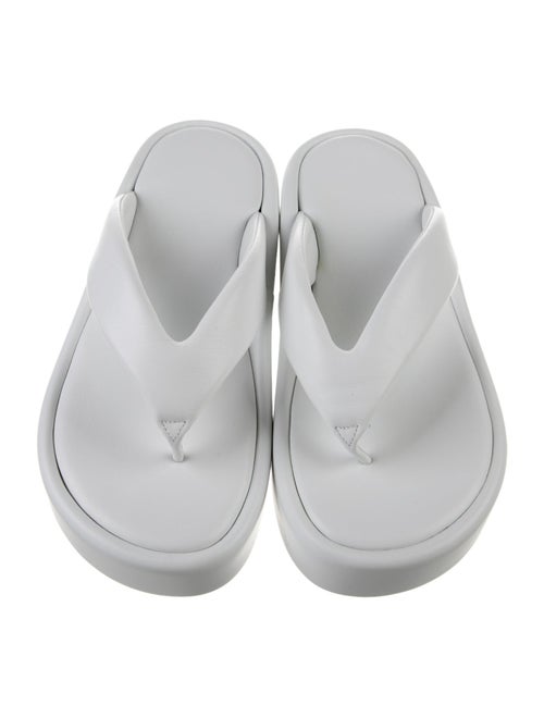Balenciaga Leather Flip Flops