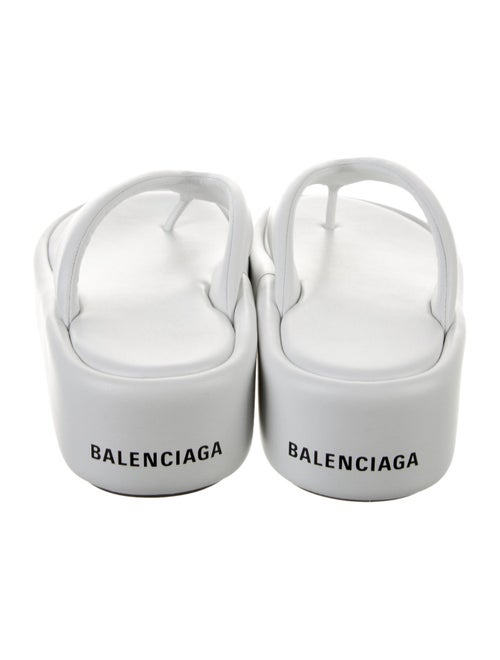 Balenciaga Leather Flip Flops