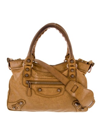 Balenciaga Leather Motocross Classic City Medium