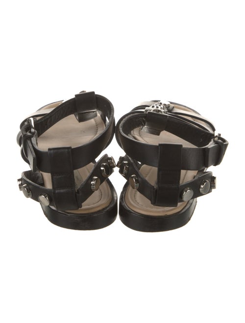 Balenciaga Leather Studded Accents Gladiator Sandals