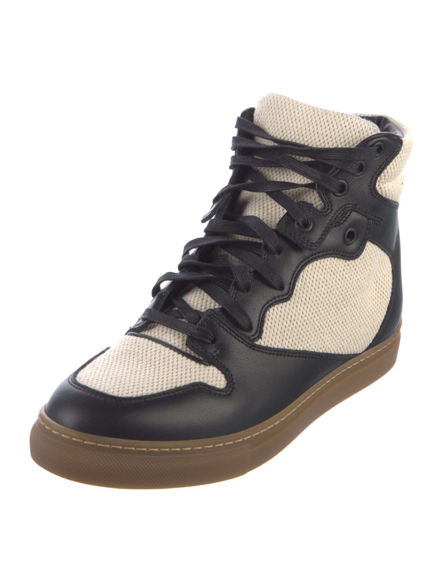 Balenciaga Canvas Colorblock Pattern Sneakers