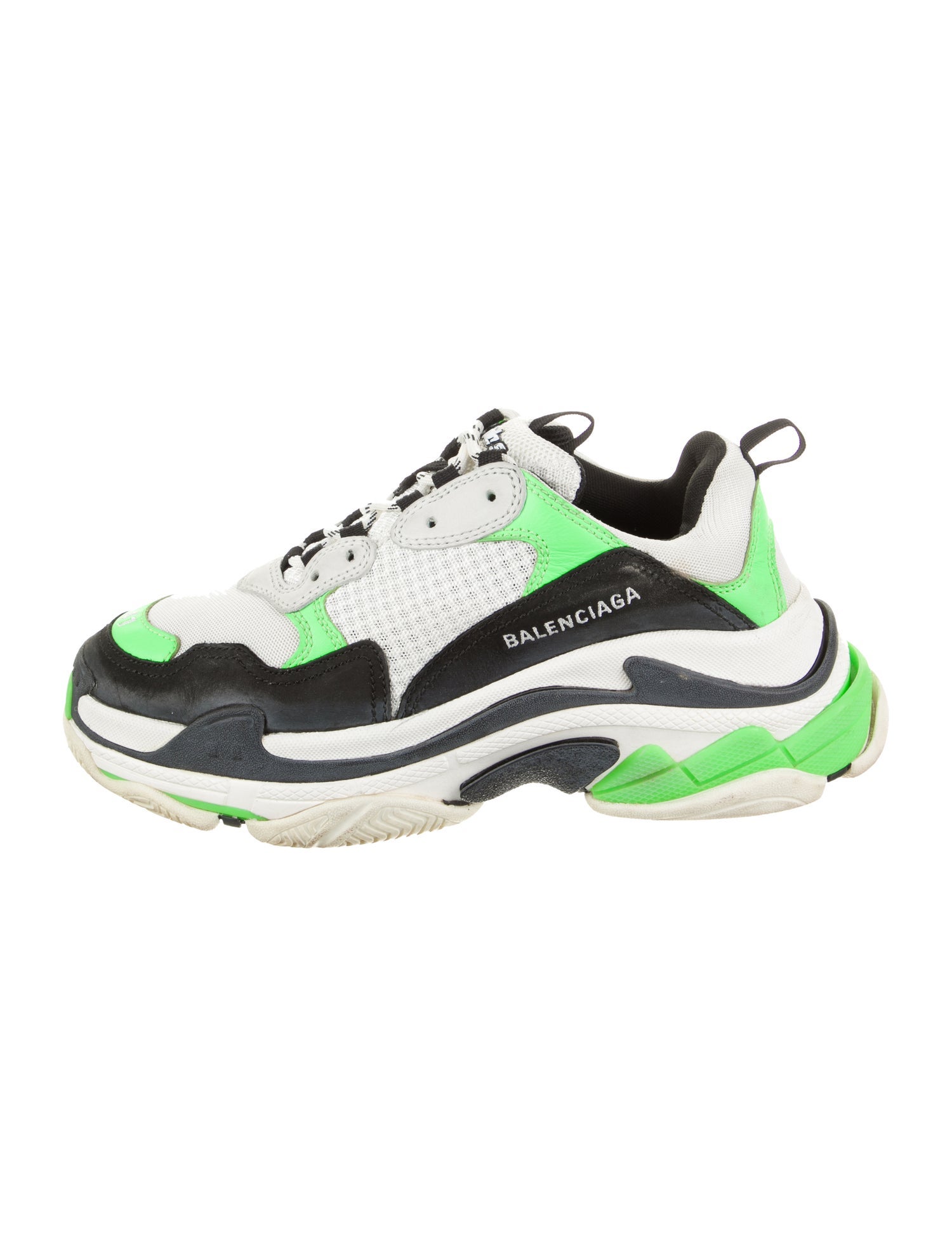 Balenciaga Rubber Colorblock Pattern Chunky Sneakers