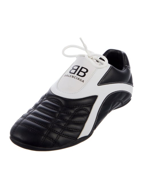 Balenciaga Leather Colorblock Pattern Sneakers