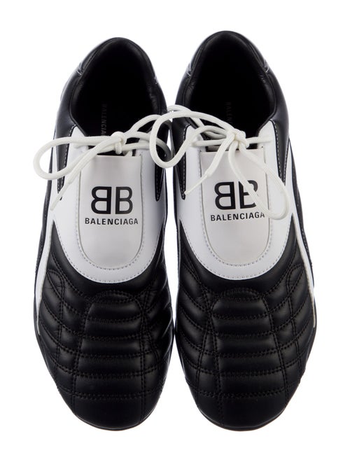 Balenciaga Leather Colorblock Pattern Sneakers
