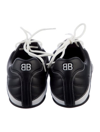Balenciaga Leather Colorblock Pattern Sneakers