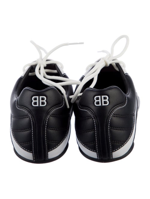 Balenciaga Leather Colorblock Pattern Sneakers