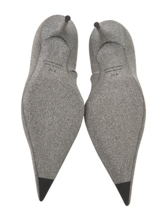 Balenciaga Glitter Knife Glitter Sock Boots