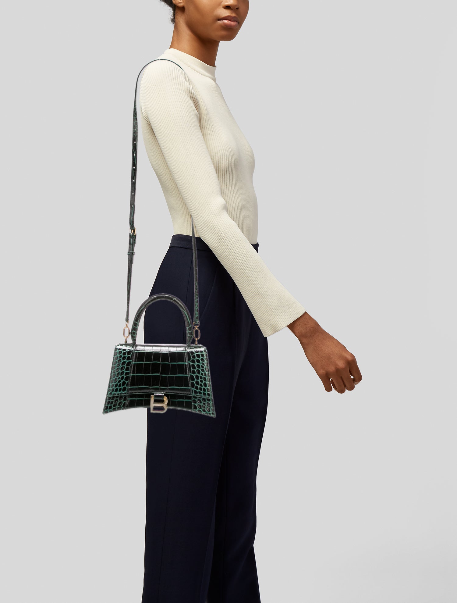 Balenciaga Crocodile Top Handle Bag