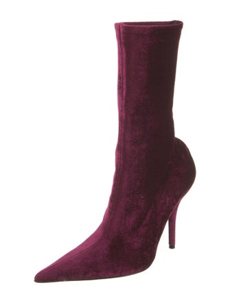 Balenciaga Velvet Sock Boots